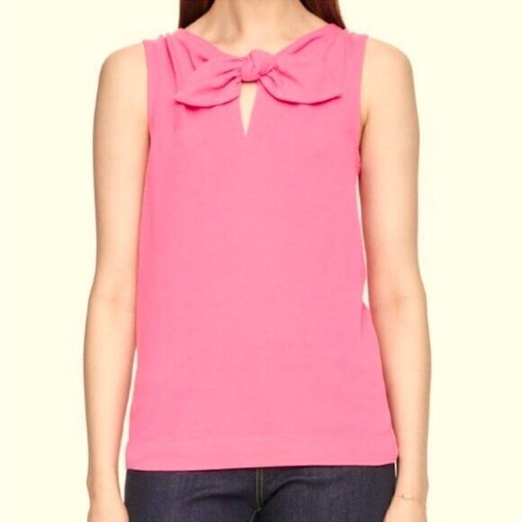KATE SPADE Pomona Sleeveless Top Coral Women’s Size Medium - Picture 1 of 6